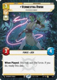 Vernestra Rwoh - Precocious Knight (Hyperspace) - Rare - 459 - Inglés (LoF)