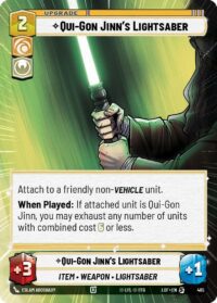 Qui-Gon Jinn's Lightsaber (Hyperspace) - Special - 465 - Inglés (LoF)