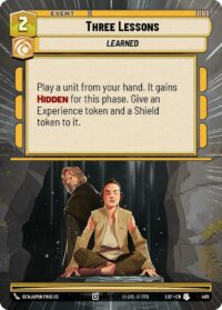 Three Lessons (Hyperspace) - Uncommon - 489 - Inglés (LoF)