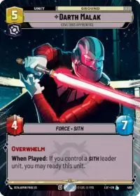 Darth Malak - Covetous Apprentice (Hyperspace) - Legendary - 498 - Inglés (LoF)