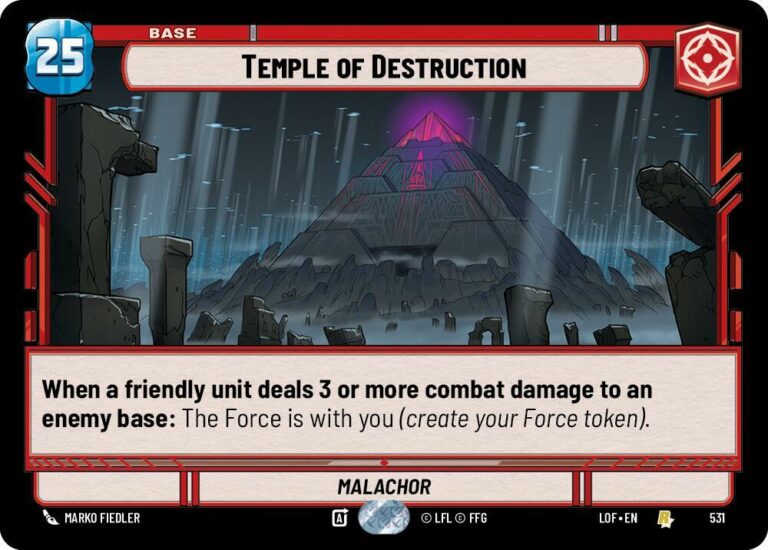 Temple of Destruction (Foil) - Rare - 531 - Inglés (LoF)