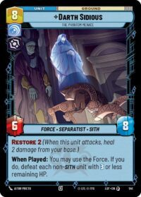 Darth Sidious - The Phantom Menace (Foil) - Special - 541 - Inglés (LoF)