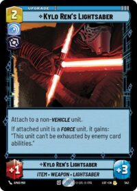 Kylo Ren's Lightsaber (Foil) - Rare - 542 - Inglés (LoF)