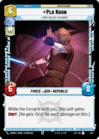 Plo Koon - I Don't Believe in Chance (Foil) - Uncommon - 552 - Inglés (LoF)