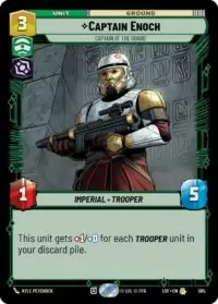 Captain Enoch - Captain of the Guard (Foil) - Rare - 585 - Inglés (LoF)