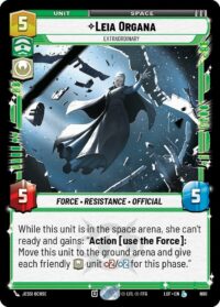 Leia Organa - Extraordinary (Foil) - Legendary - 600 - Inglés (LoF)