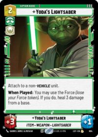 Yoda's Lightsaber (Foil) - Rare - 604 - Inglés (LoF)