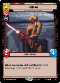 HK-47 - Exclamation: Die, Meatbag! (Foil) - Legendary - 632 - Inglés (LoF)