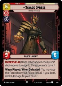 Savage Opress - Imbued With Hate (Foil) - Uncommon - 639 - Inglés (LoF)