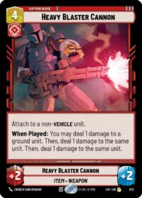 Heavy Blaster Cannon (Foil) - Rare - 673 - Inglés (LoF)