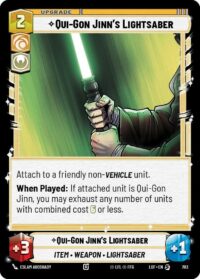 Qui-Gon Jinn's Lightsaber (Foil) - Special - 703 - Inglés (LoF)