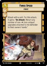 Force Speed (Foil) - Uncommon - 707 - Inglés (LoF)