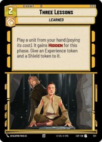 Three Lessons (Foil) - Uncommon - 727 - Inglés (LoF)