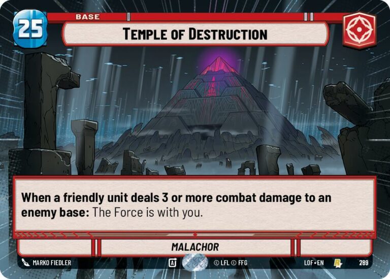 Temple of Destruction (Hyperspace Foil) - Rare - 769 - Inglés (LoF)