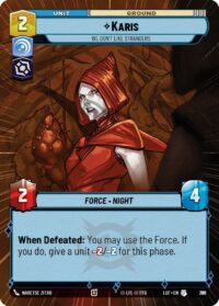 Karis - We Don't Like Strangers (Hyperspace Foil) - Uncommon - 771 - Inglés (LoF)