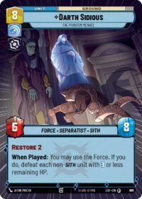 Darth Sidious - The Phantom Menace (Hyperspace Foil) - Special - 779 - Inglés (LoF)