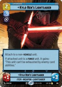 Kylo Ren's Lightsaber (Hyperspace Foil) - Rare - 780 - Inglés (LoF)