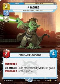 Yaddle - A Chance To Make Things Right (Hyperspace Foil) - Rare - 785 - Inglés (LoF)
