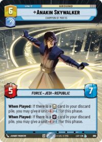 Anakin Skywalker - Champion of Mortis (Hyperspace Foil) - Legendary - 810 - Inglés (LoF)