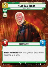 Lor San Tekka - Secret Keeper (Hyperspace Foil) - Uncommon - 835 - Inglés (LoF)