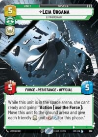 Leia Organa - Extraordinary (Hyperspace Foil) - Legendary - 838 - Inglés (LoF)