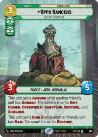 Oppo Rancisis - Ancient Councilor (Hyperspace Foil) - Legendary - 845 - Inglés (LoF)