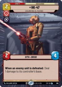 HK-47 - Exclamation: Die, Meatbag! (Hyperspace Foil) - Legendary - 870 - Inglés (LoF)
