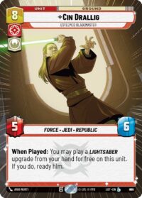 Cin Drallig - Esteemed Blademaster (Hyperspace Foil) - Legendary - 890 - Inglés (LoF)