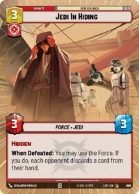 Jedi In Hiding (Hyperspace Foil) - Common - 899 - Inglés (LoF)