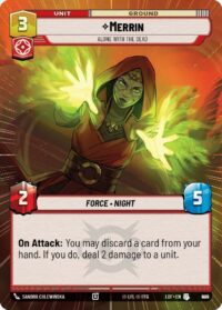 Merrin - Alone with the Dead (Hyperspace Foil) - Uncommon - 900 - Inglés (LoF)