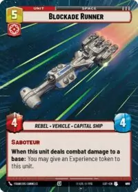Blockade Runner (Hyperspace Foil) - Uncommon - 906 - Inglés (LoF)