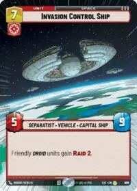 Invasion Control Ship (Hyperspace Foil) - Rare - 909 - Inglés (LoF)