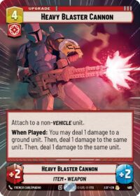 Heavy Blaster Cannon (Hyperspace Foil) - Rare - 911 - Inglés (LoF)