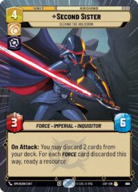 Second Sister - Seeking the Holocron (Hyperspace Foil) - Rare - 924 - Inglés (LoF)