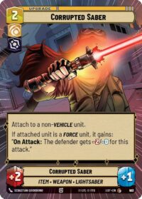 Corrupted Saber (Hyperspace Foil) - Common - 927 - Inglés (LoF)