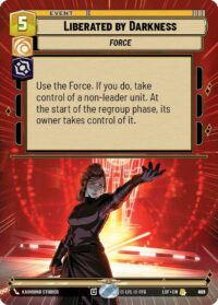 Liberated by Darkness (Hyperspace Foil) - Rare - 929 - Inglés (LoF)