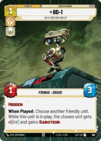 BD-1 - Beep Boo Boo Bweep (Hyperspace Foil) - Uncommon - 931 - Inglés (LoF)