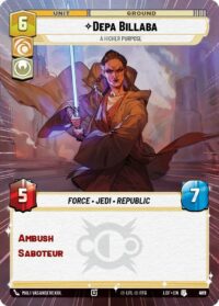 Depa Billaba - A Higher Purpose (Hyperspace Foil) - Uncommon - 939 - Inglés (LoF)