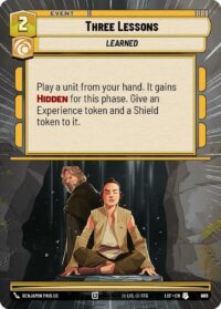 Three Lessons (Hyperspace Foil) - Uncommon - 965 - Inglés (LoF)
