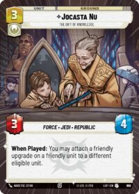 Jocasta Nu - The Gift of Knowledge (Hyperspace Foil) - Uncommon - 988 - Inglés (LoF)