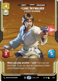 Luke Skywalker - A Hero's Beginning (Prestige) - Rare - 1033 - Inglés (LoF)