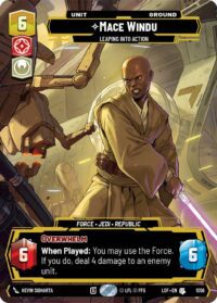 Mace Windu - Leaping into Action (Prestige) - Uncommon - 1056 - Inglés (LoF)