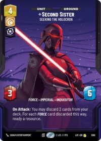 Second Sister - Seeking the Holocron (Prestige Foil) - Rare - 1069 - Inglés (LoF)