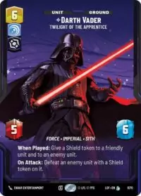 Darth Vader - Twilight of the Apprentice (Prestige Foil) - Legendary - 1070 - Inglés (LoF)