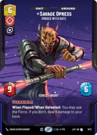 Savage Opress - Imbued With Hate (Prestige Foil) - Uncommon - 1073 - Inglés (LoF)