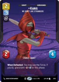 Karis - We Don't Like Strangers (Prestige Foil) - Uncommon - 1075 - Inglés (LoF)