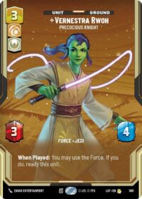 Vernestra Rwoh - Precocious Knight (Prestige Foil) - Rare - 1081 - Inglés (LoF)