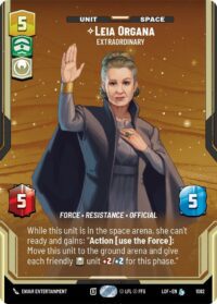 Leia Organa - Extraordinary (Prestige Foil) - Legendary - 1082 - Inglés (LoF)