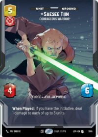 Saesee Tiin - Courageous Warrior (Prestige Foil) - Uncommon - 1090 - Inglés (LoF)