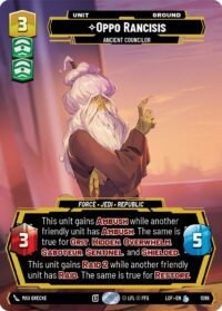 Oppo Rancisis - Ancient Councilor (Prestige Foil) - Legendary - 1099 - Inglés (LoF)
